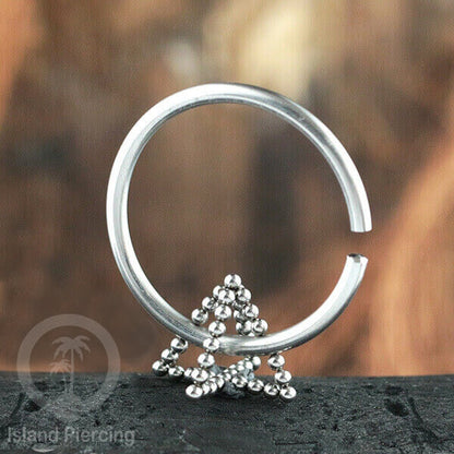 Body Piercing Stainless  Anting Tindik Lingkaran Ukuran Sedang, 3mm