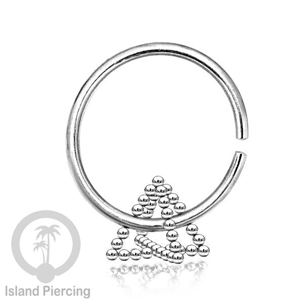 Body Piercing Stainless  Anting Tindik Lingkaran Ukuran Sedang, 3mm