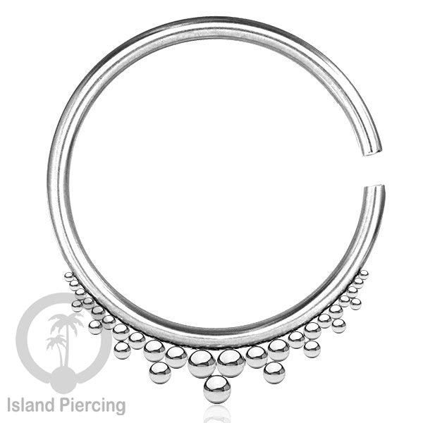Tindik Piercing Stainless, Anting-anting hoop Earring, lubang telinga 4mm