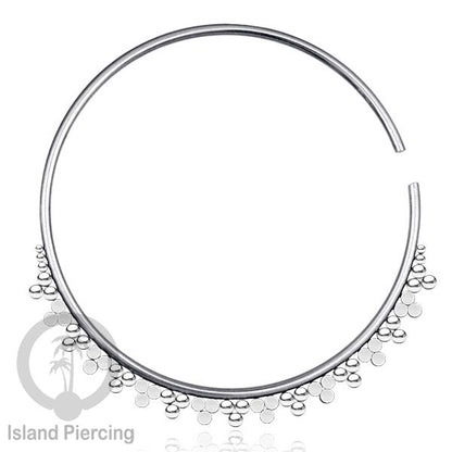 Piercing Tindik Stainless selera Hoop Earring. Warna Gold dan Silver ukuran lubang 2mm