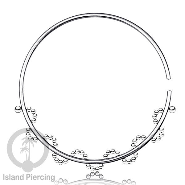 Stainless Steel Piercings, Hoop Earrings, 2mm Steel Piercings.