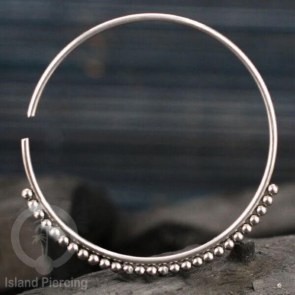 Stainless Steel Piercings, Hoop Earrings, 2mm Steel Piercings.