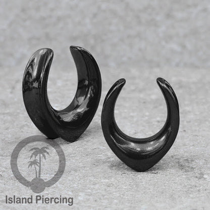 Anting Steel Ear-tunnel Body Jewelry Plug Stainless saddle style