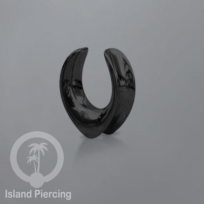 Anting Steel Ear-tunnel Body Jewelry Plug Stainless saddle style