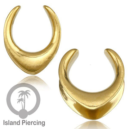 Anting Steel Ear-tunnel Body Jewelry Plug Stainless saddle style