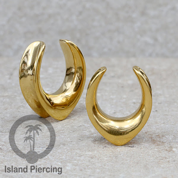 Anting Steel Ear-tunnel Body Jewelry Plug Stainless saddle style