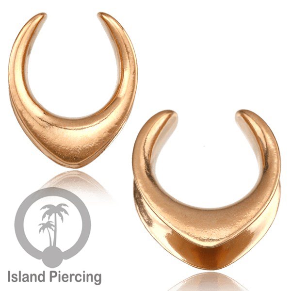 Anting Steel Ear-tunnel Body Jewelry Plug Stainless saddle style