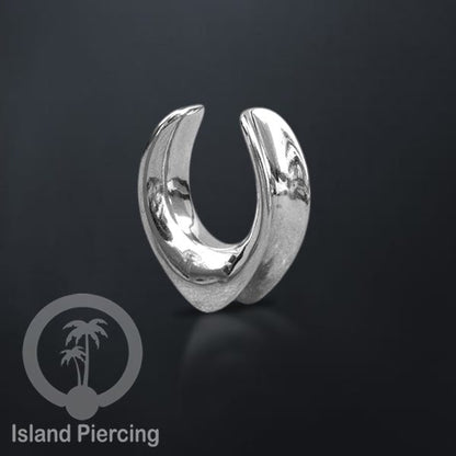 Anting Steel Ear-tunnel Body Jewelry Plug Stainless saddle style