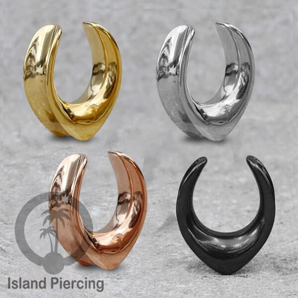 Anting Steel Ear-tunnel Body Jewelry Plug Stainless saddle style