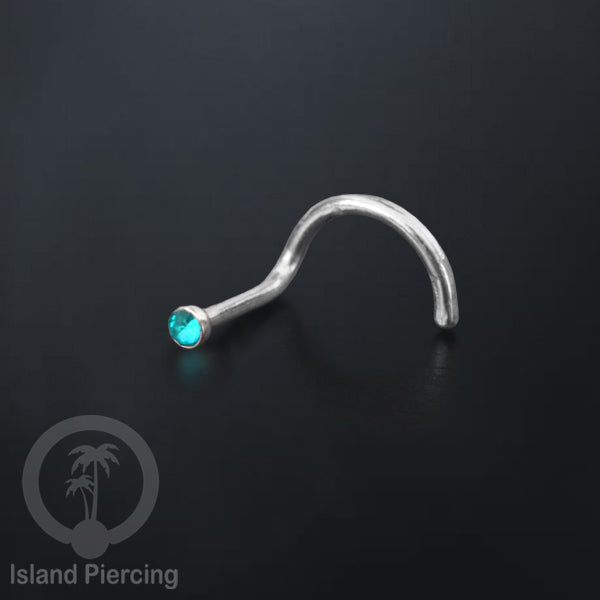 Nose screw piercing jewelry perhiasan hidung dengan banyak variasi Kristal Zirconia