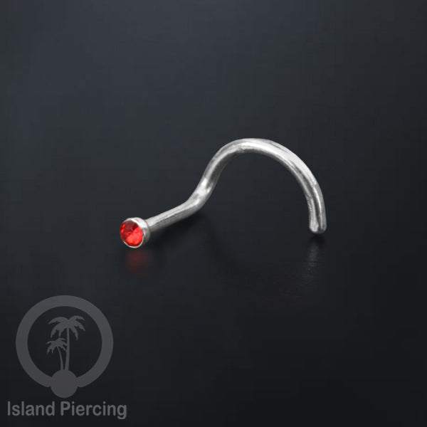 Nose screw piercing jewelry perhiasan hidung dengan banyak variasi Kristal Zirconia