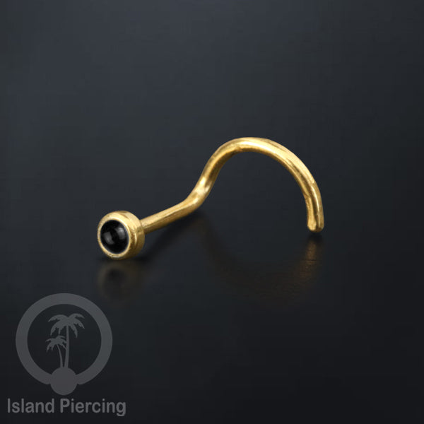 Nose screw Piercing Jewelry Perhiasan Stainless Hidung dengan banyak variasi batu
