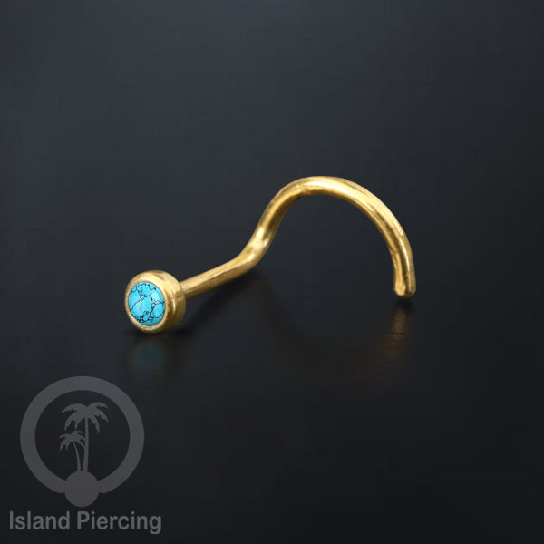Nose screw Piercing Jewelry Perhiasan Stainless Hidung dengan banyak variasi batu