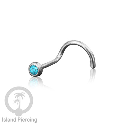 Nose screw Piercing Jewelry Perhiasan Stainless Hidung dengan banyak variasi batu