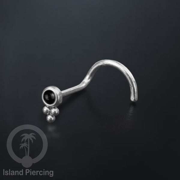 Dekoratif Nose screw Piercing Jewelry Stainless Perhiasan Hidung dengan banyak pilihan batu