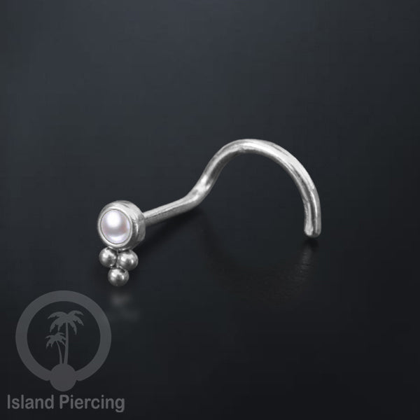 Dekoratif Nose screw Piercing Jewelry Stainless Perhiasan Hidung dengan banyak pilihan batu