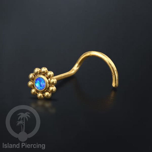 Nose screw Piercing Jewelry Perhiasan Tindik hidung dengan banyak variasi batu yang manis