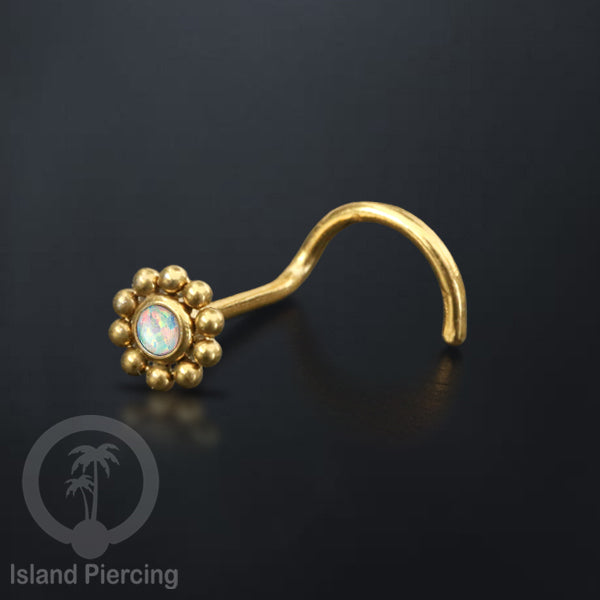 Nose screw Piercing Jewelry Perhiasan Tindik hidung dengan banyak variasi batu yang manis
