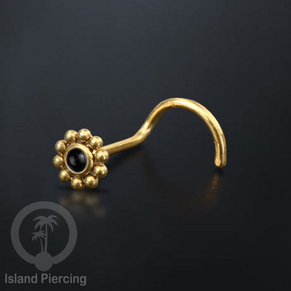 Nose screw Piercing Jewelry Perhiasan Tindik hidung dengan banyak variasi batu yang manis