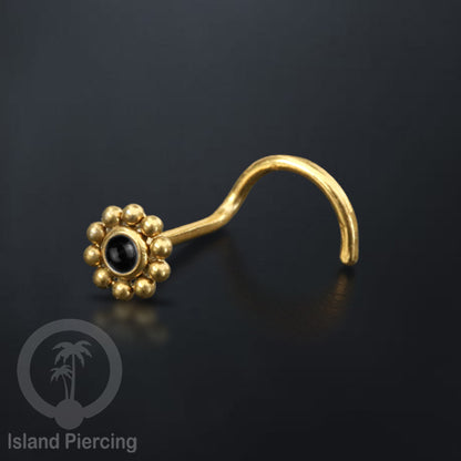 Nose screw Piercing Jewelry Perhiasan Tindik hidung dengan banyak variasi batu yang manis