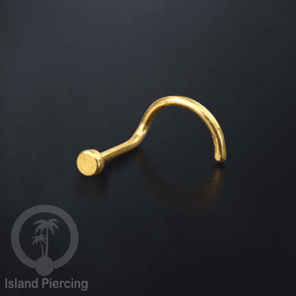 Nose screw piercing jewelry perhIasan hidung warna silver, gold dan rose gold