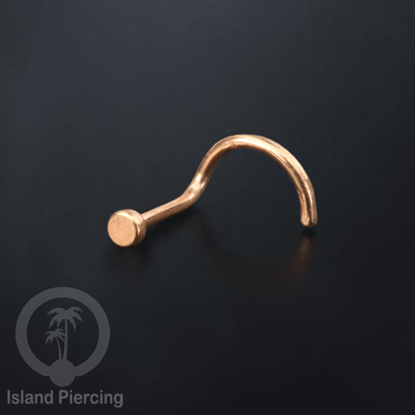 Nose screw piercing jewelry perhIasan hidung warna silver, gold dan rose gold