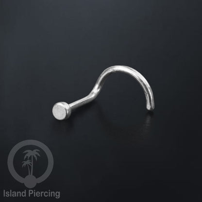 Nose screw piercing jewelry perhIasan hidung warna silver, gold dan rose gold