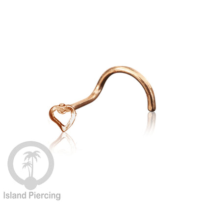 Nose screw piercing, perhiasan hidung dengan banyak variasi , warna rose gold