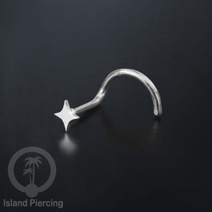 Perhiasan Tindik Hidung Stainless Nose Piercing Jewelry warna silver banyak pilihan desain