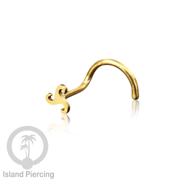 Perhiasan Tindik Hidung Stainless Nose Piercing Jewelry warna gold banyak pilihan desain