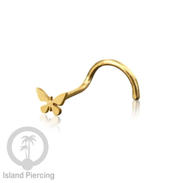 Perhiasan Tindik Hidung Stainless Nose Piercing Jewelry warna gold banyak pilihan motif