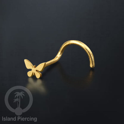 Perhiasan Tindik Hidung Stainless Nose Piercing Jewelry warna gold banyak pilihan motif