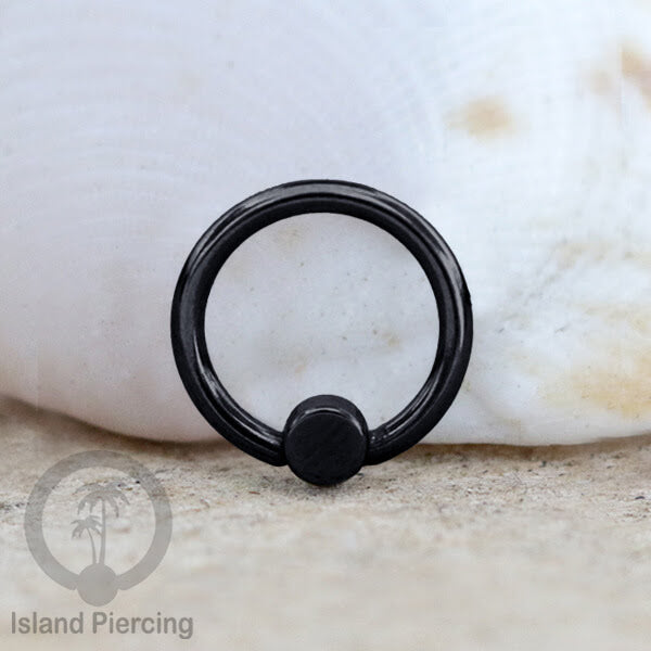 BCR piercing stainless bentuk datar,  tindik tragus, daith, helix, bibir atau alis