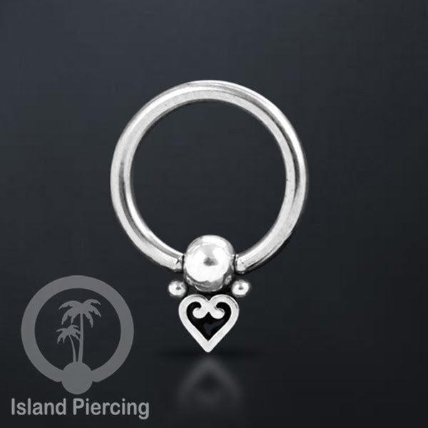 BCR piercing stainless warna silver, tindik tragus, daith, helix, tindik alis dan septum ring