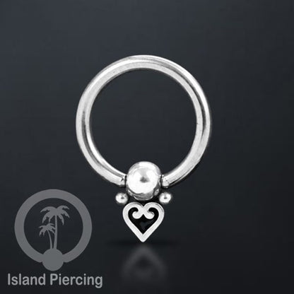 BCR piercing stainless warna silver, tindik tragus, daith, helix, tindik alis dan septum ring