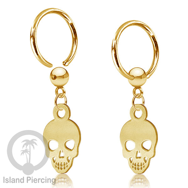 BCR Piercing Stainless warna gold Tindik model Gothic Halloween, Tengkorak, sihir, peti...