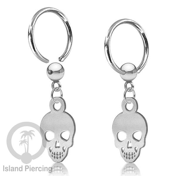 BCR Piercing Stainless warna silver Tindik model Gothic Halloween, Tengkorak, sihir, peti...