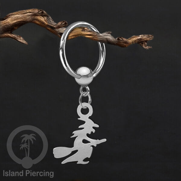 BCR Piercing Stainless warna silver Tindik model Gothic Halloween, Tengkorak, sihir, peti...