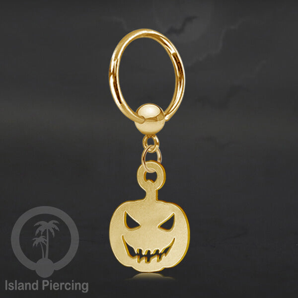 BCR Piercing Stainless warna gold Tindik model Gothic Halloween, Tengkorak, sihir, peti...