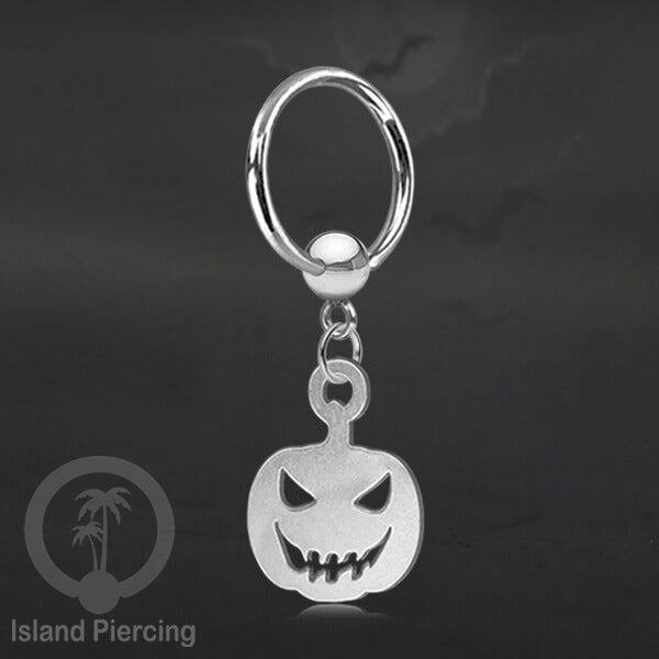 BCR Piercing Stainless warna silver Tindik model Gothic Halloween, Tengkorak, sihir, peti...