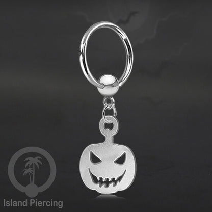BCR Piercing Stainless warna silver Tindik model Gothic Halloween, Tengkorak, sihir, peti...