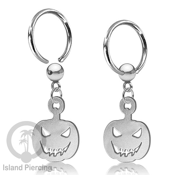 BCR Piercing Stainless warna silver Tindik model Gothic Halloween, Tengkorak, sihir, peti...