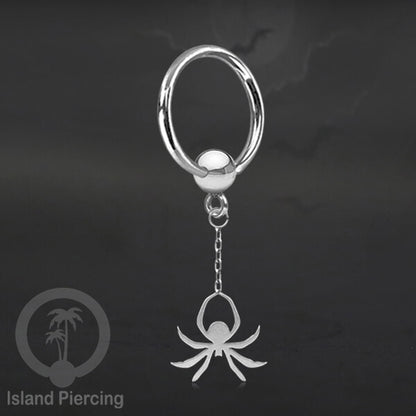 BCR Piercing Stainless warna silver Tindik model Gothic Halloween, Tengkorak, sihir, peti...
