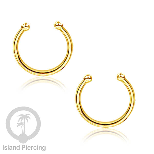 Desain polos Perhiasan Tindik Septum palsu, Perhiasan Hidung, Nose Piercing Jewelry tanpa lubang
