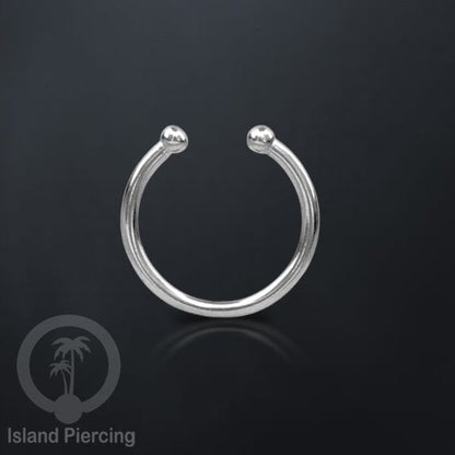 Desain polos Perhiasan Tindik Septum palsu, Perhiasan Hidung, Nose Piercing Jewelry tanpa lubang