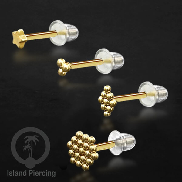 Anting Stud Stainless warna gold kualitas tinggi