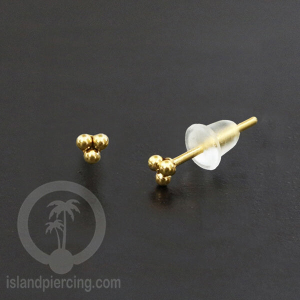 Anting Stud Stainless warna gold kualitas tinggi