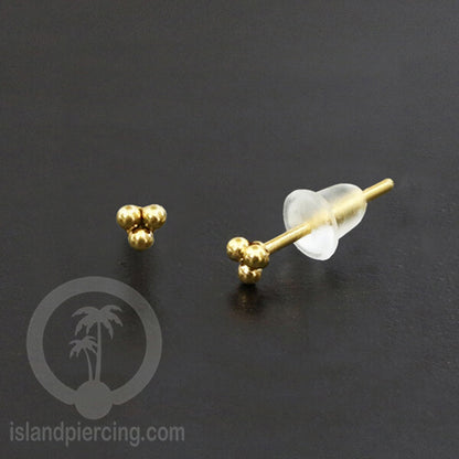 Anting Stud Stainless warna gold kualitas tinggi