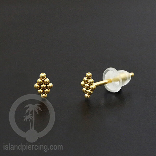Anting Stud Stainless warna gold kualitas tinggi
