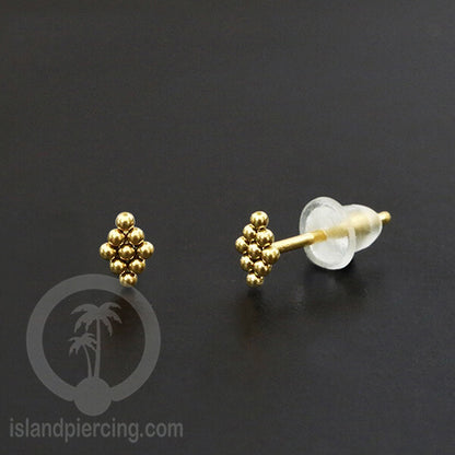 Anting Stud Stainless warna gold kualitas tinggi